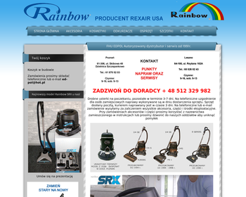 A A A  Rainbow - Odkurzacze - Serwis - Filtry RO_Array