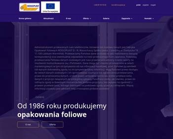 Fabryka Opakowań Foliowych ROSSOPLAST D  i R  Rosochaccy S j_Array