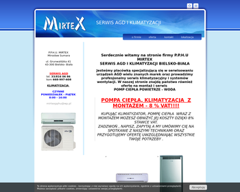 Mirtex  Autoryzowany serwis AGD  Montaż i naprawa klimatyzacji  Sumara M_Array