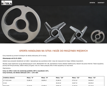 Janik K  Wyrób sitek i noży do maszynek mięsnych_Array