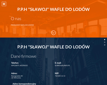 Przedsiębiorstwo Produkcyjno-Handlowe SŁAWOJ Wyrób Wafli Do_Array