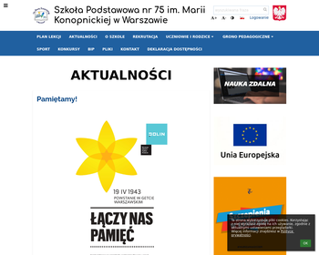 Szkoła Podstawowa Nr 75 im  Marii Konopnickiej_Array