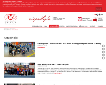 Centralny Ośrodek Sportu w Warszawie Ośrodek Przygotowań Olimpijskich w Spale_Array