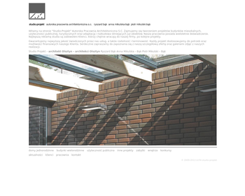 Studio-Projekt  Autorska pracownia architektoniczna  Bąk R _Array