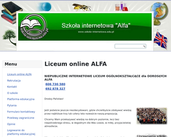 Internetowe Liceum dla dorosłych  ALFA_
