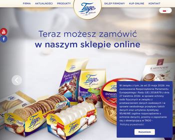 Przedsiębiorstwo Przemysłu Cukierniczego TAGO Tadeusz Gołębiewski_Array