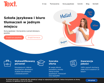 TEXT Centrum Językowe i Biuro Tłumaczeń_Array