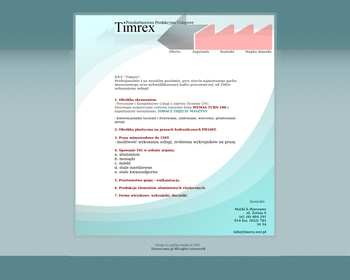 Przedsiębiorstwo Produkcyjno-Usługowe Timrex_Array