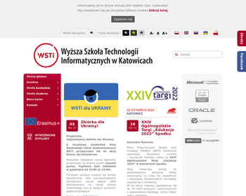 Wyższa Szkoła Technologii Informatycznych w Katowicach  - informatyka _Array